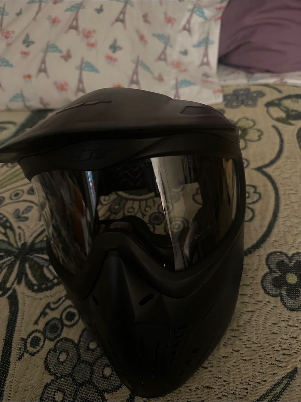 JT paintball Black Full-Face Protective Mask - Black